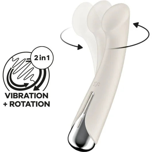 Vibrador Rotatorio Spinning G-Spot 1 Beige - Satifyer
