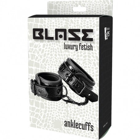 Blaze Ankle Cuff Croco Black