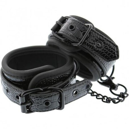 Blaze Ankle Cuff Croco Black