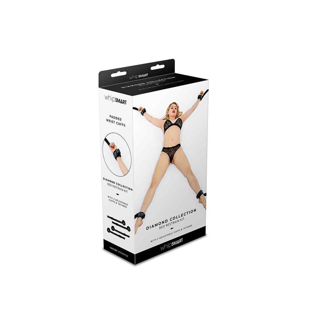 WhipSmart Diamond Bed Restrain Kit Black