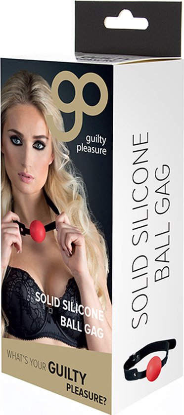 Gp Solid Silicone Ball Gag Red
