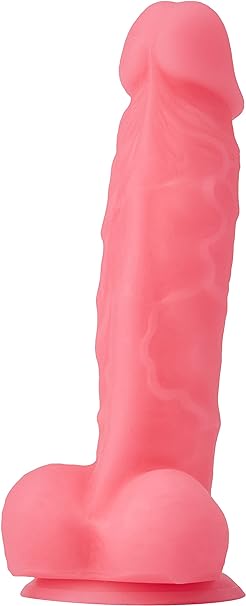 Dildo Rosa con Brillo en la Oscuridad 13cm - Firefly