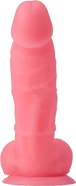 Dildo Rosa con Brillo en la Oscuridad 13cm - Firefly