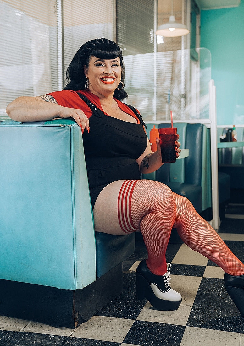 Sandra - Thigh High - Red - C