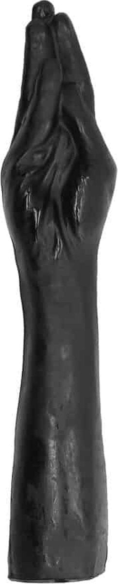 Dildo All Black 37 cm mano