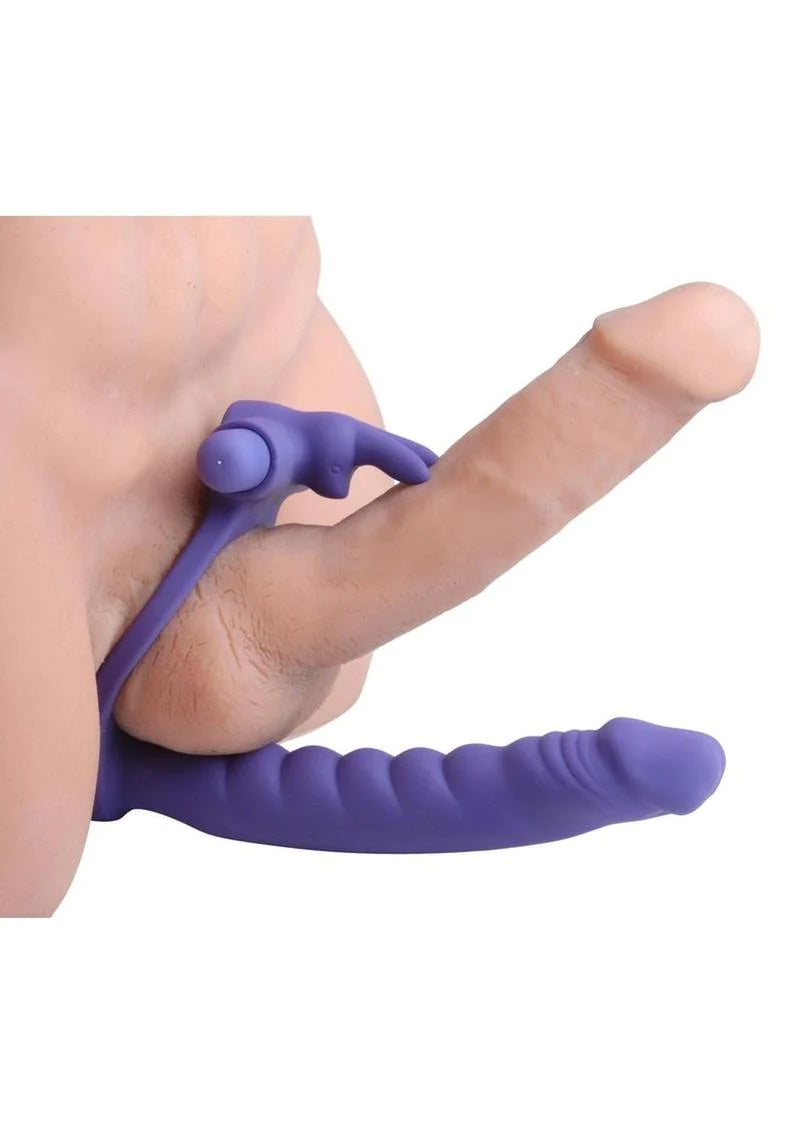 Double Delight - Vibrating Rabbit C-Ring