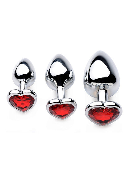 Plus anal 3 unidades con gema roja