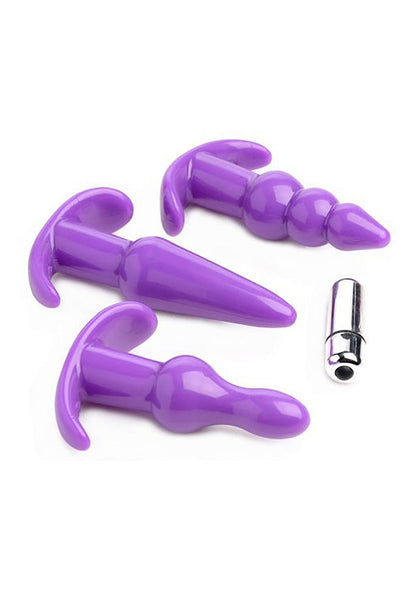 Kit Vibrador 3 Plugs Anales