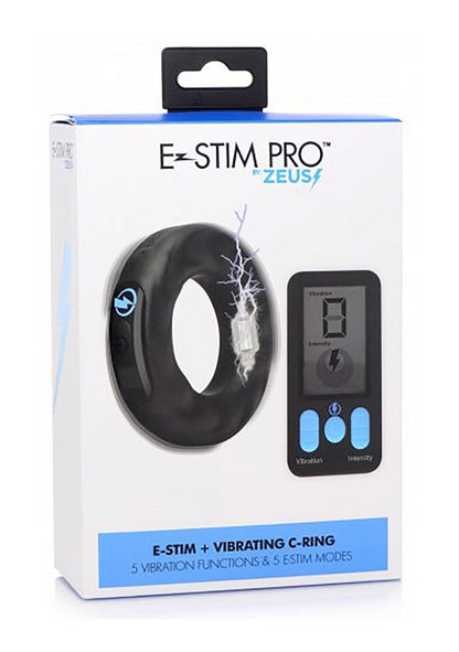 Anillo vibrador para el pene de silicona E-Stim Pro 5x