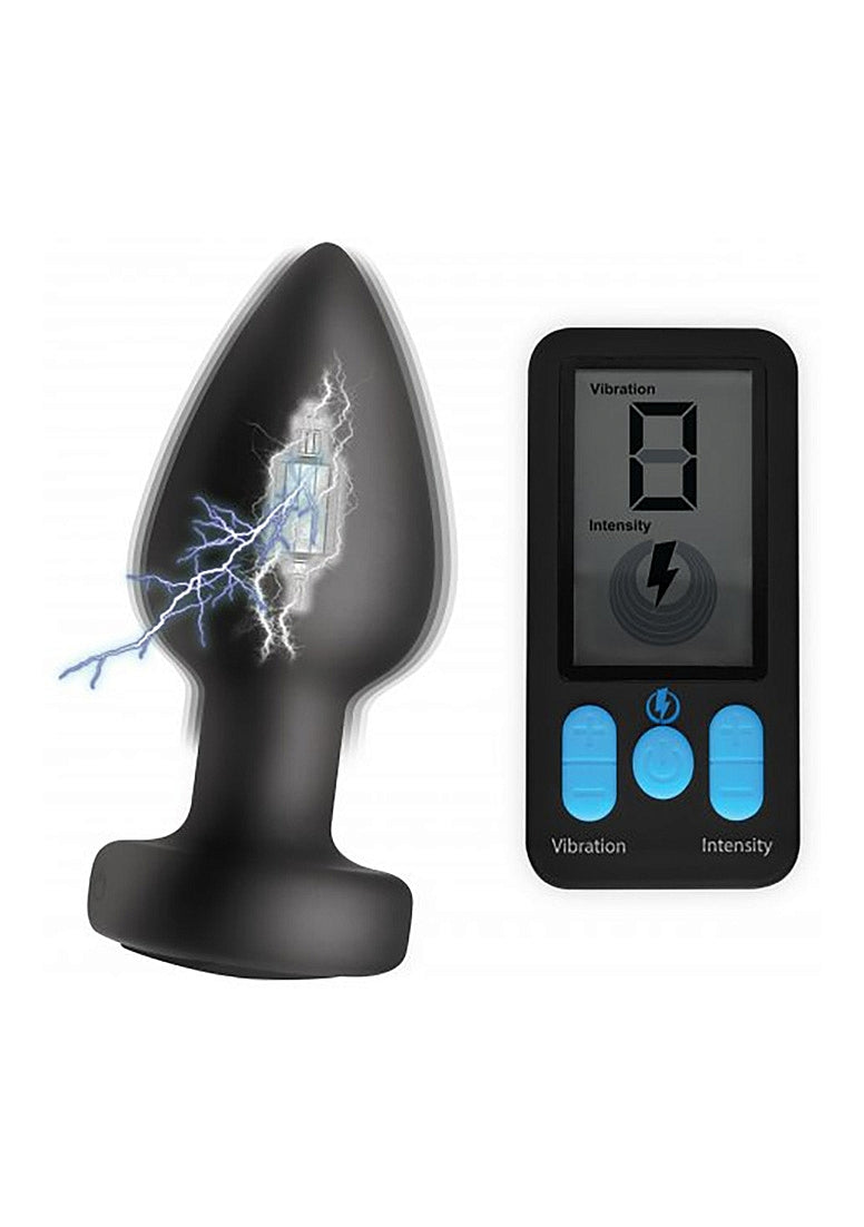 Plug anal vibrador de silicona con control remoto
