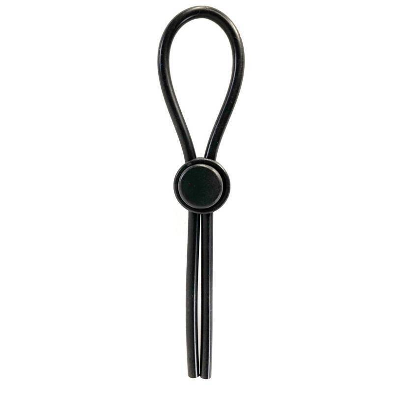 Buck Angel - Cockring Leash 4mm - Black