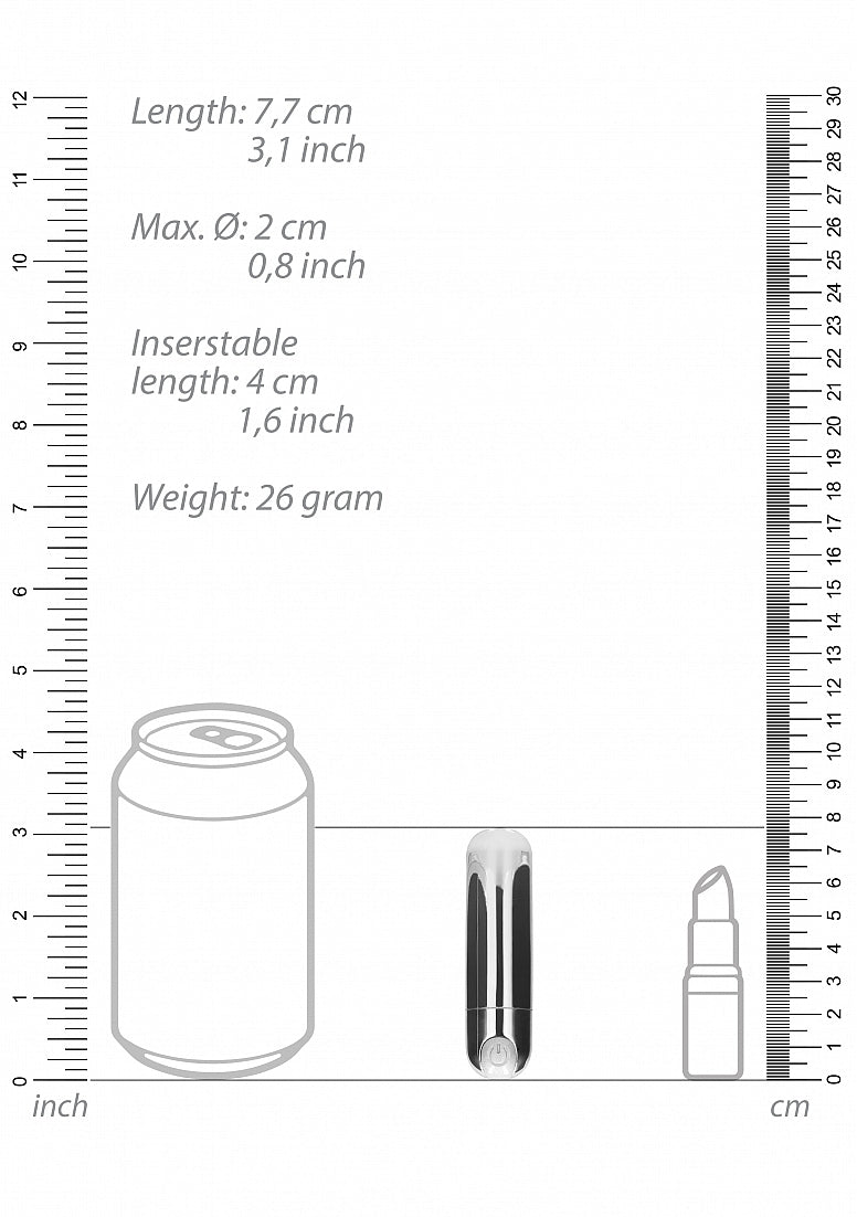BGT - 10 Speed Rechargeable Bullet - Silver
