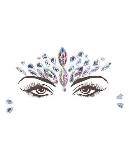 Dazzling Crowned Face Bling Sticker