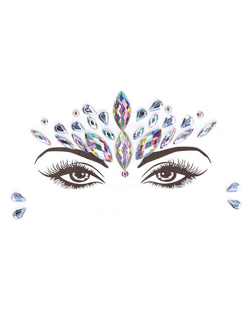 Dazzling Crowned Face Bling Sticker
