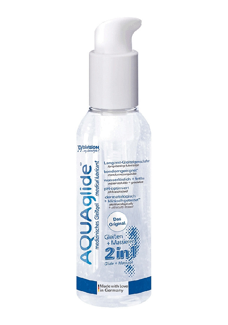 Lubricante Masaje AQUAglide neutro 2 en 1 de 125 ml