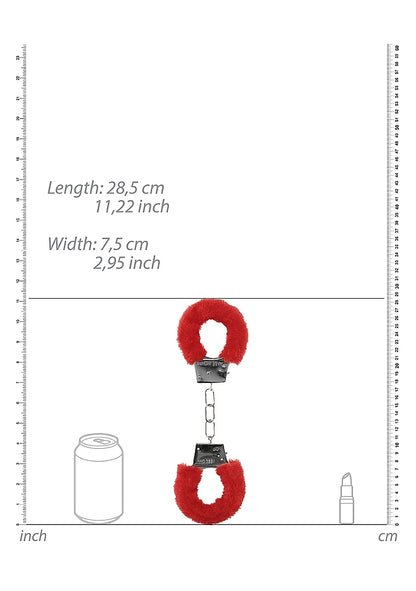 Esposas de peluche rojo para principiante