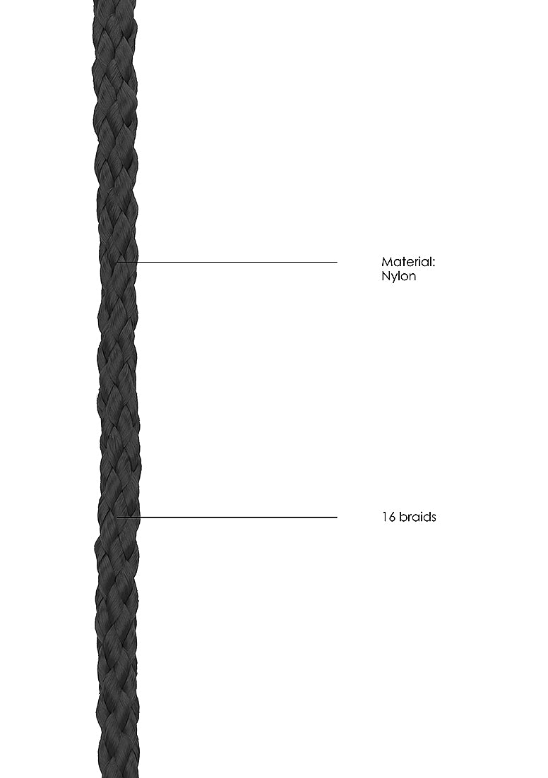 Corde en nylon japonaise Aïe ! - 10 m Noir