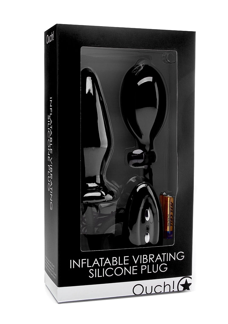 Inflatable Vibrating Silicone Plug - Ouch!