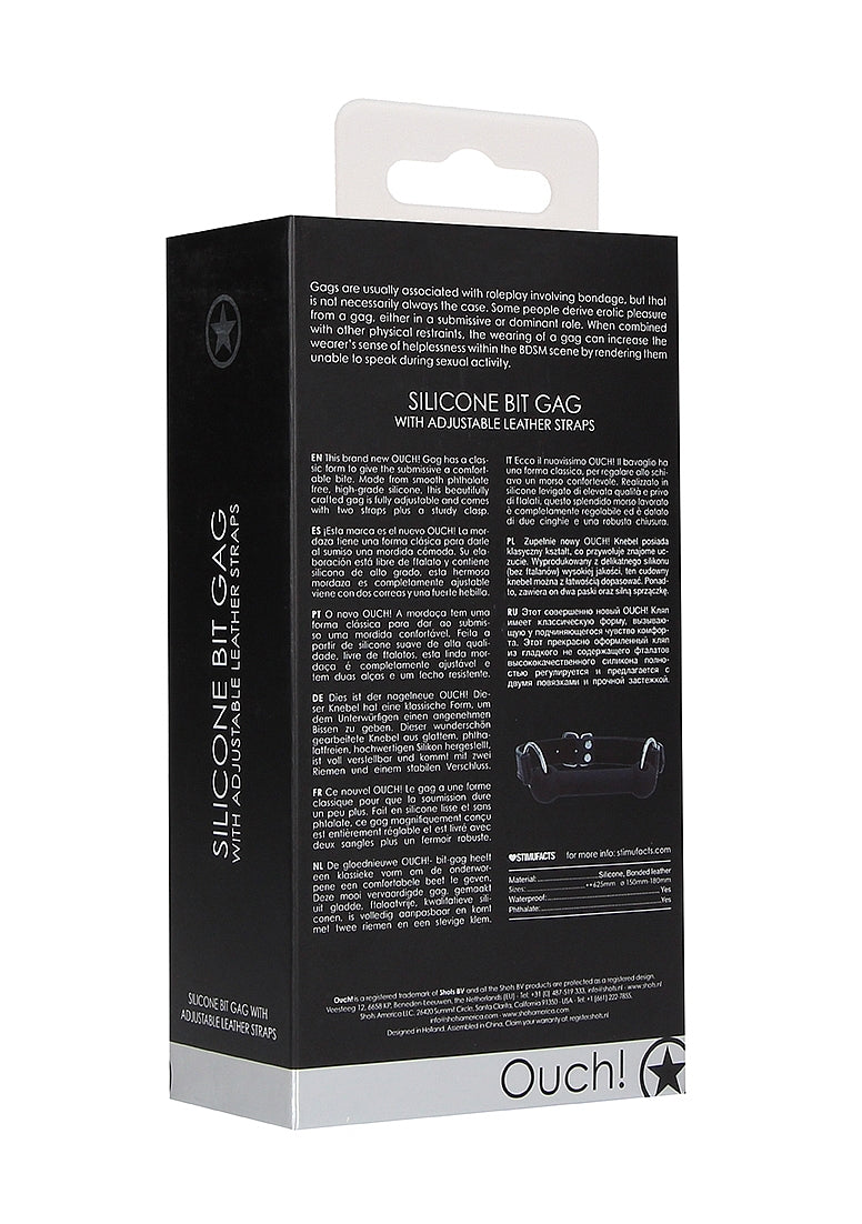Ouch! Bit Gag - Black