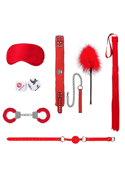 Kit 6 de Introducción al Bondage Rojo - Ouch!