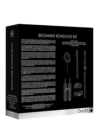 Kit de Bondage para Principiantes Negro - Ouch!