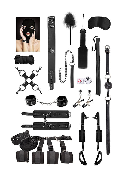 Kit de Bondage Acanzado Negro - Ouch!