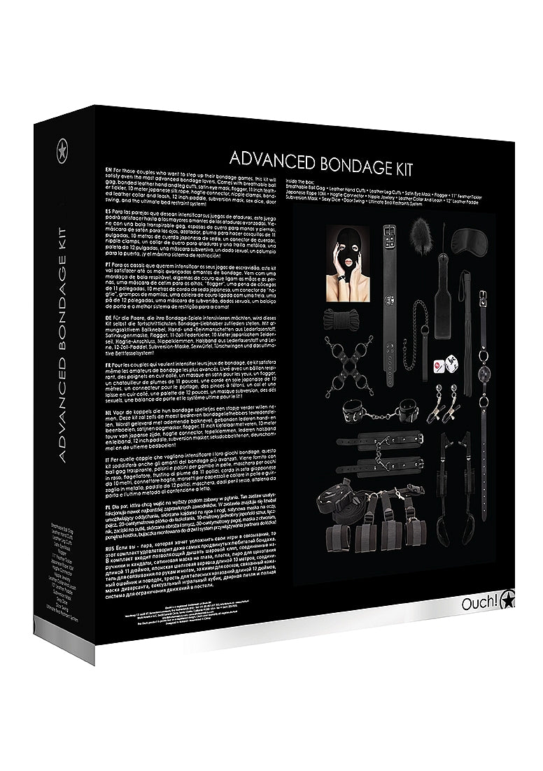 Kit de Bondage Acanzado Negro - Ouch!