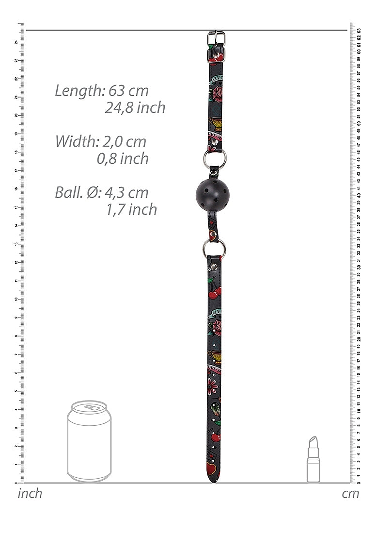 Mordaza con bola transpirable