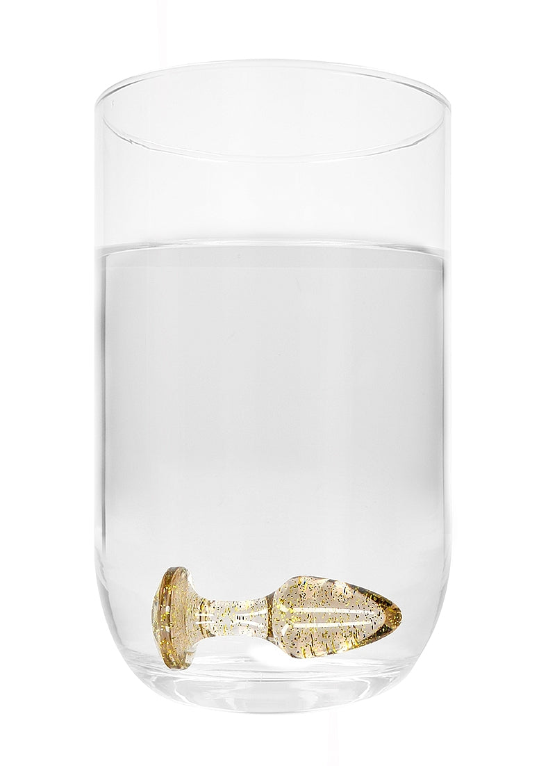 Juego de plugs anal en acrílico - Dorado