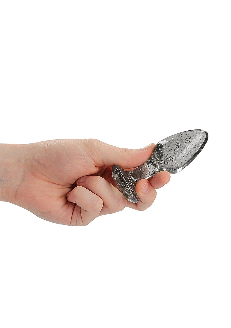 Juego de 3 plugs anal en acrílico - Plateado