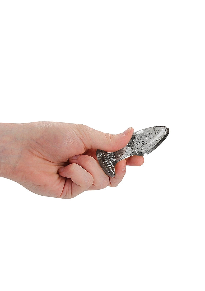 Juego de 3 plugs anal en acrílico - Plateado