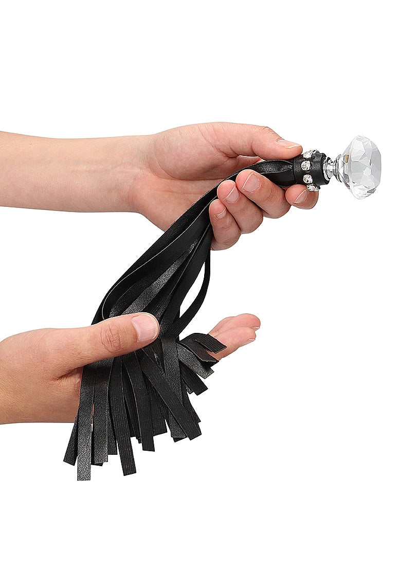 Diamond Studded Whip - Black