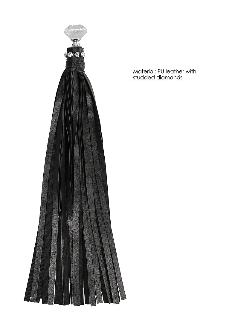 Diamond Studded Whip - Black