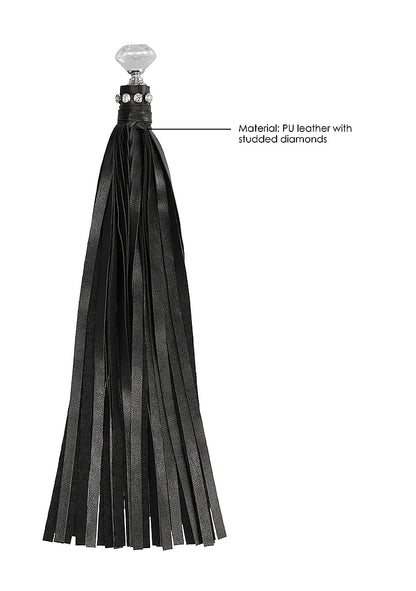 Diamond Studded Whip - Black