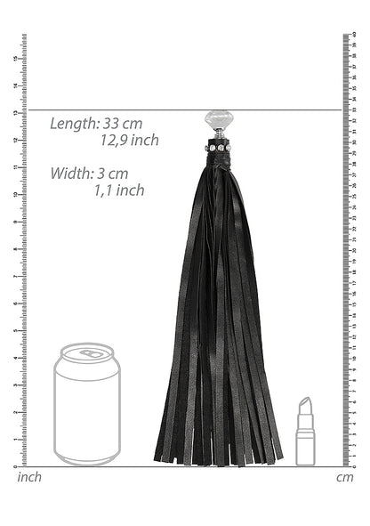 Diamond Studded Whip - Black