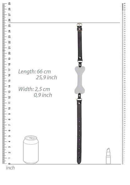 Ouch Puppy Play - Silicone Bone Gag - White