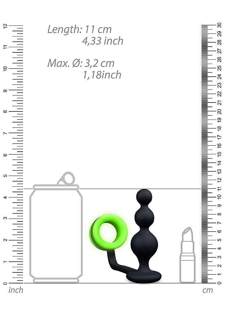 Plug anal avec anneau pénien - Shots