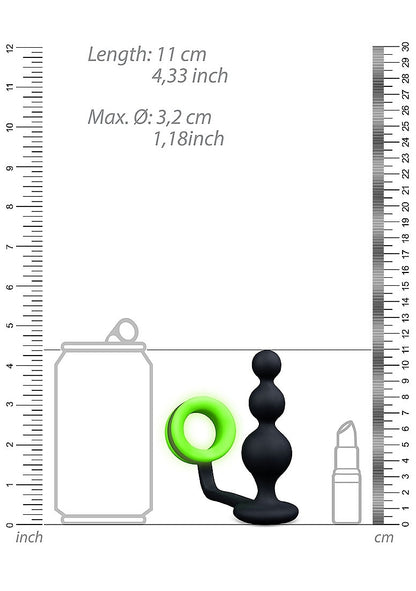 Plug anal avec anneau pénien - Shots