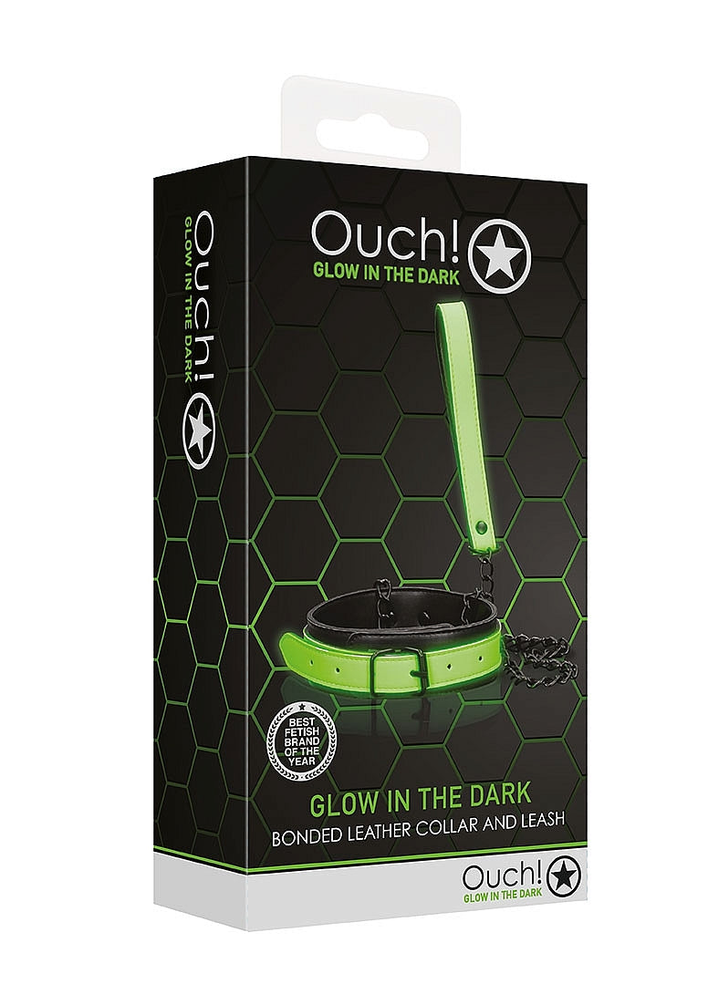 Collar and Leash - Glow in the Dark - Neon