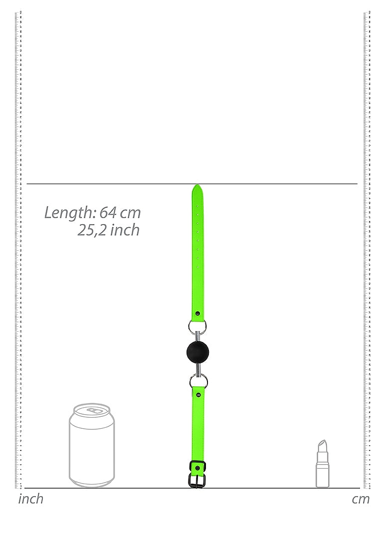 Solid Ball Gag - Glow in the Dark - Neon