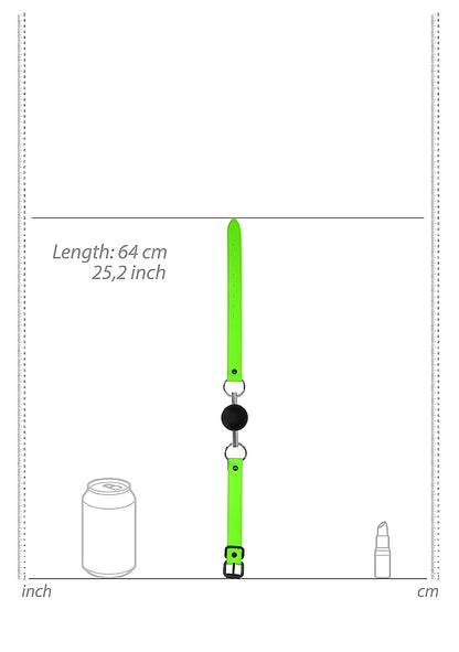 Solid Ball Gag - Glow in the Dark - Neon
