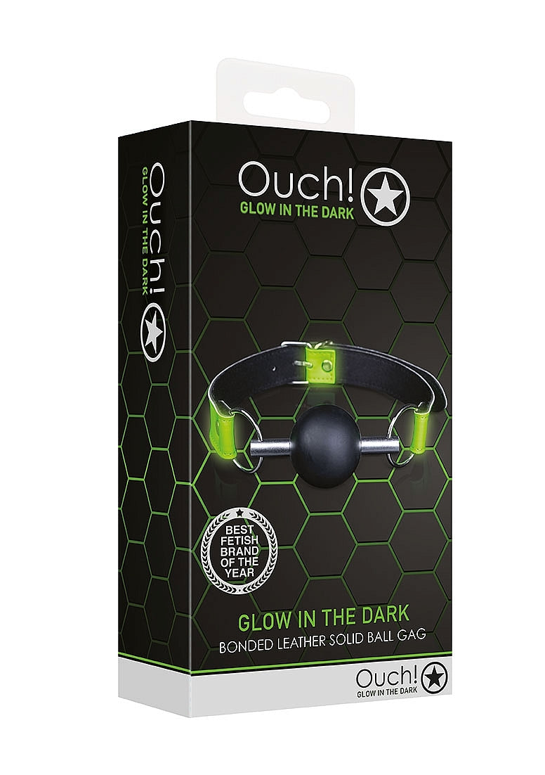 Solid Ball Gag - Glow in the Dark - Neon