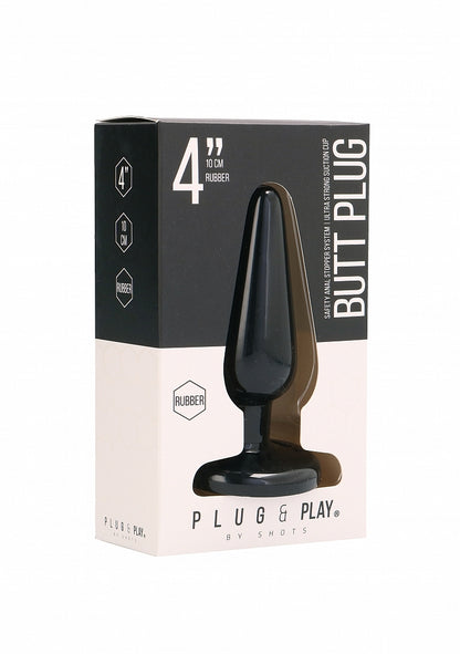 Plug anal - Basic - 4 pouces - Noir