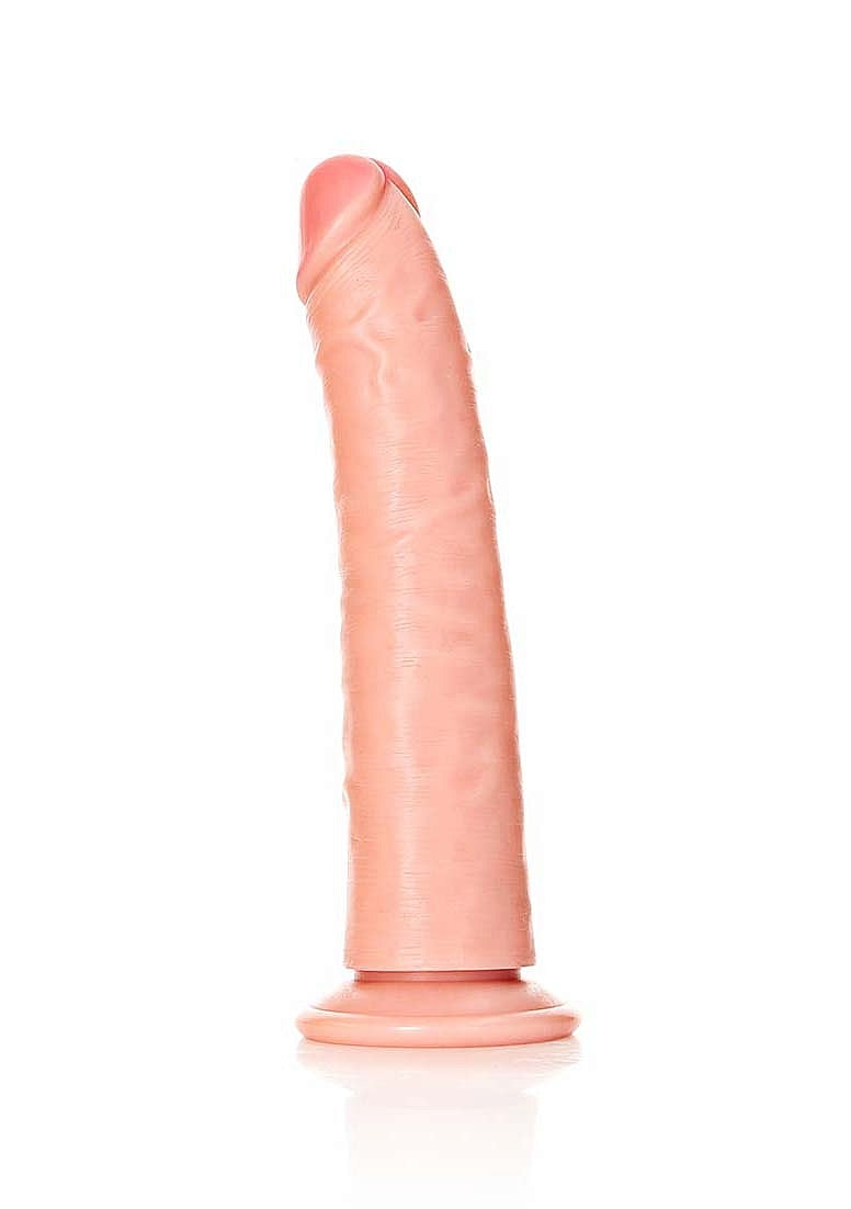 Slim Realistic Dildo with Suction Cup - 7"/18