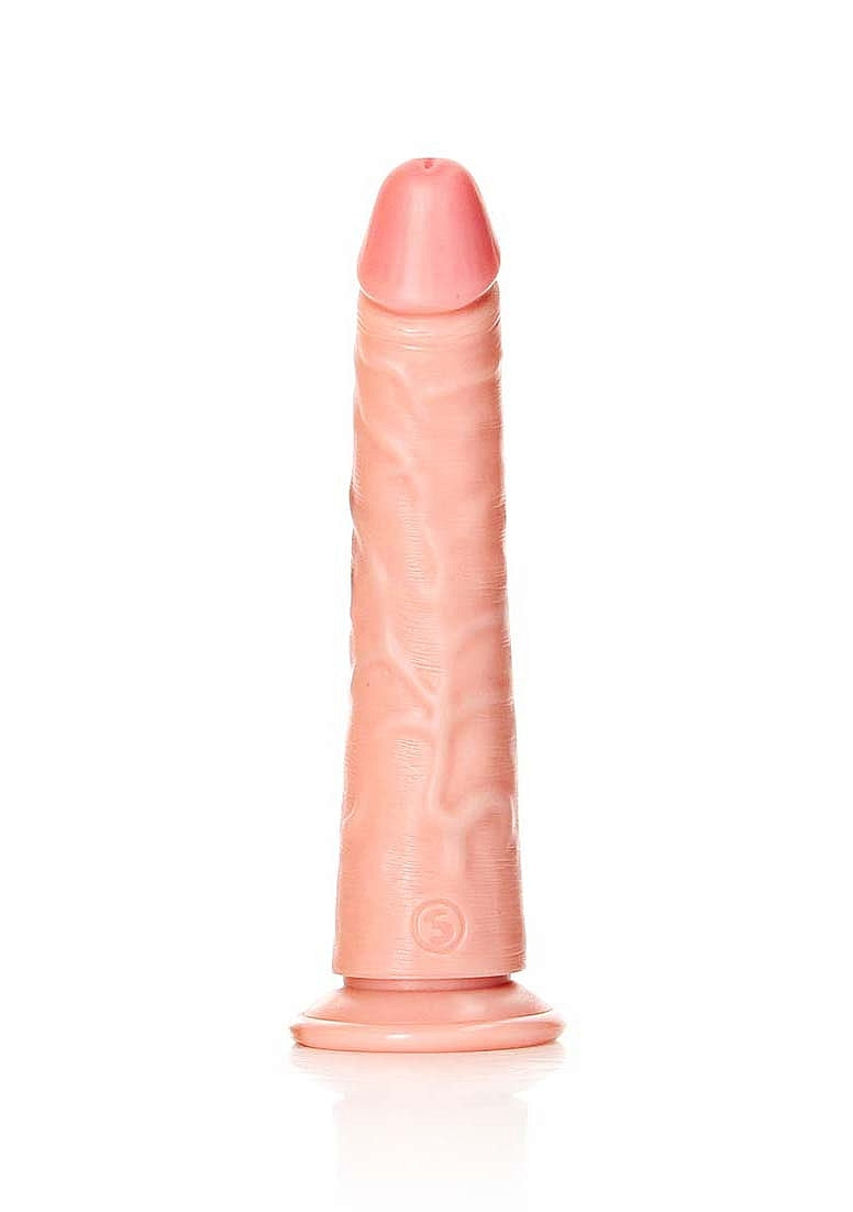 Slim Realistic Dildo with Suction Cup - 7"/18