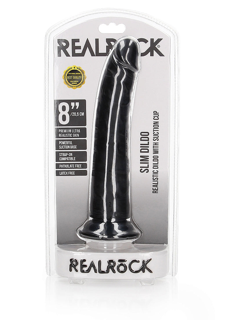 Slim Realistic Dildo with Suction Cup - 8"/20,5