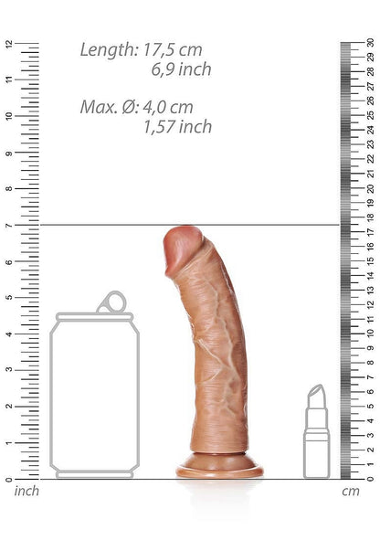 Curved Realistic Dildo with Suction Cup 6"