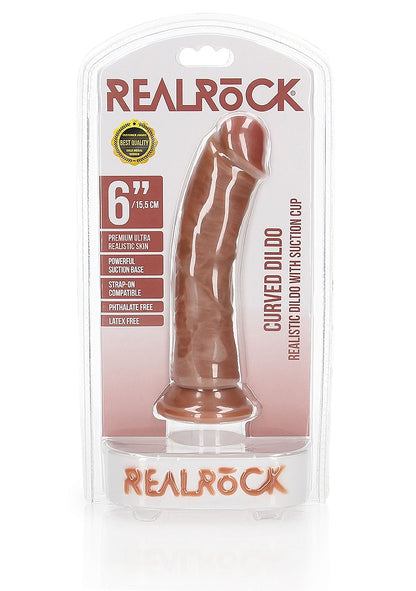 Curved Realistic Dildo with Suction Cup 6"