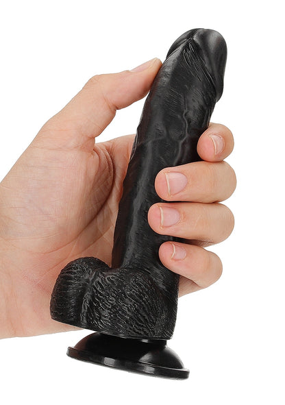 Curved Realistic Dildo Balls Suction Cup