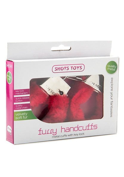 Furry Handcuffs - Red
